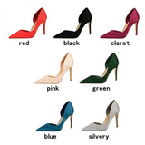 Women's Satin Wedding Party Stilettos - Blue - Party Pumps - 40 B - PU Leather - image 48