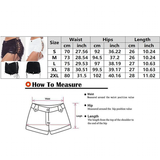 Women's Goth Punk Lace Up Denim Shorts - Black - Shorts - XXXL - Polyester Denim - image 11