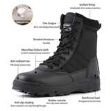 Men's Tactical Military Desert Hiking Boots - Black - Hiking Boots - 46 B - PU Leather - image 21