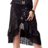 Women's Gothic Steampunk Styled Skirt - Black - Steampunk Skirt - 6XL - Polyester - image 16