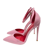 Women's Baby Pink Patent High Stilettos - Baby Pink - 12cm Stilettos - 46 B - Genuine Patent Leather - image 7