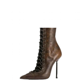 Funki Buys | Boots | Women's Stylish Lace Up Stiletto Boots