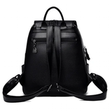 Backpacks Women's Quality Backpack Bag - Black - Backpack Handbag - Medium - PU Leather - image 12