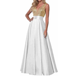 Women's Satin Sequin Evening Dress - Rose Gold - Evening Dress - US22 - Satin/Sequin - image 31
