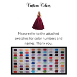 Women's Elegant Long Full Satin Gown - Burgundy - Ball Gown - 18W - Satin - image 9