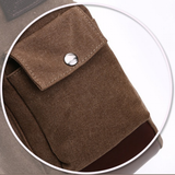 Messenger Bags Men's Canvas Hide Bags - Coffee - Bag - Large - Canvas/Leather - image 22