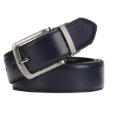 Men's Luxury Leather Belt Reversible Buckle - Yellow/Brown/Black - 1 / Men's Belt - 130cm - Genuine Leather - image 9