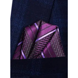 Funki Buys | Neckties | Men's 3 Pcs Luxury Plum Striped Tie Set