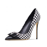 Women's Genuine Leather Patent Pumps - Black 1 - 6cm Heel / Stiletto Shoes - 41 B - Genuine Leather - image 4