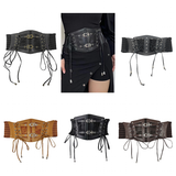 Women's Buckle Strap Waist Cinch Belts - Black - 1 - Waist Cinch Belt - PU Leather - image 14