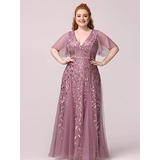 Funki Buys | Dresses | Women's Long Sequin Lace Formal Dress