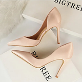 Women's Satin Wedding Party Stilettos - Blue - Party Pumps - 40 B - PU Leather - image 23