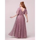Funki Buys | Dresses | Women's Long Sequin Lace Formal Dress