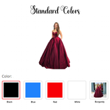 Women's Elegant Long Full Satin Gown - Burgundy - Ball Gown - 18W - Satin - image 7