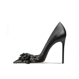Women's Big Flower Fashion High Stilettos - Beige - 1 / 6cm / Stilettos - 41 B - Genuine Leather - image 28