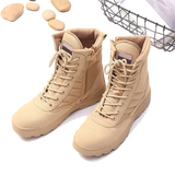 Men's Tactical Military Desert Hiking Boots - Black - Hiking Boots - 46 B - PU Leather - image 26