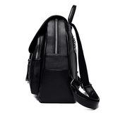 Backpacks Women's Quality Backpack Bag - Black - Backpack Handbag - Medium - PU Leather - image 14