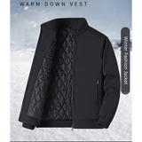 Men's Plus Size Casual Windbreak Coat - Dark Blue - Padded Jacket - 8XL 122.5-137.5 KG - Polyester - image 17