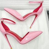 Women's Baby Pink Patent High Stilettos - Baby Pink - 12cm Stilettos - 46 B - Genuine Patent Leather - image 8