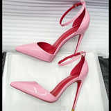Women's Baby Pink Patent High Stilettos - Baby Pink - 12cm Stilettos - 46 B - Genuine Patent Leather - image 6