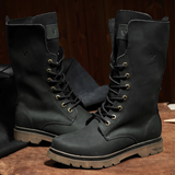 Men's Leather Hiking Boots Hunting Boots - Khaki - 1 / Boots - 45 B - Genuine Leather - image 32