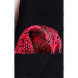 Funki Buys | Neckties | Men's 3 Pcs Red Silk Formal Tie Set