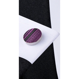 Funki Buys | Neckties | Men's 3 Pcs Dark Purple Formal Tie Set