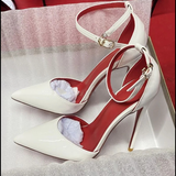Women's Baby Pink Patent High Stilettos - Baby Pink - 12cm Stilettos - 46 B - Genuine Patent Leather - image 31