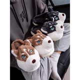 Unisex Alaskan Dog Slippers - Dark Gray - Slipper - 44-45 - Plush - image 8