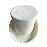 Men's Handcrafted Luxury Formal Top Hats - Gray - Hat 15cm - S(55cm) - Wool - image 25