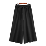 Men's Japanese Style Wide Leg Skirt Pants - Black - Skirt Pants - 5XL - Cotton - image 15