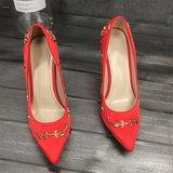 Funki Buys | Shoes | Women's Elegant Silk Formal Prom Stilettos