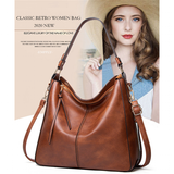 Handbags Women's Leather Shoulder Bag - Brown - Handbag - Medium - Genuine Leather - image 3