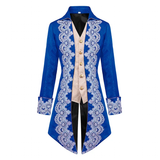 Women's Men's Steampunk Victorian Coat - Blue - Jacket - XXXL - Polyester - image 13