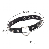 Women's Heart Choker Cosplay Collars - Black - Heart Choker - Medium - PU Leather - image 13