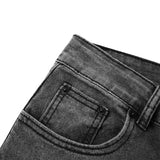 Men's Punk Skinny Denim Buckle Jeans - Black - Skinny Jeans - XXXL - Polyester Denim - image 18