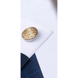 Funki Buys | Neckties | Men's 3 Pcs Crushed Gold Silk Tie Set