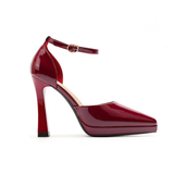 Women's Patent Leather Pointed Toe heels - Red - 12cm Heels - 42 B - Patent Leather - image 17