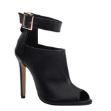 Women's High Buckle Strap Stiletto Sandal - Black - Buckle Strap Stilettos - 46 B - PU Leather - image 24