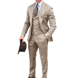 Men's Fashion Formal Wedding Tuxedos 3Pc - Royal Blue - 3 Pcs Suit - 6XL - Polyester - image 43