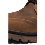 Men's Leather Hiking Boots Hunting Boots - Khaki - 1 / Boots - 45 B - Genuine Leather - image 16
