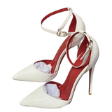 Women's Baby Pink Patent High Stilettos - Baby Pink - 12cm Stilettos - 46 B - Genuine Patent Leather - image 14
