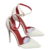 Women's Baby Pink Patent High Stilettos - Baby Pink - 12cm Stilettos - 46 B - Genuine Patent Leather - image 16