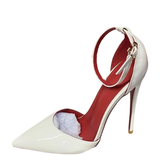 Women's Baby Pink Patent High Stilettos - Baby Pink - 12cm Stilettos - 46 B - Genuine Patent Leather - image 17