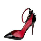 Women's Baby Pink Patent High Stilettos - Black - 12cm Stilettos - 46 B - Genuine Patent Leather - image 36