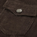 Men's Corduroy Fleece Winter Jacket - Grey - Trucker Jacket - 4XL - Corduroy - image 21