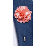 Funki Buys | Neckties | Men's 4 Pcs Salmon Pink Striped Tie Set