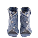 Women's Quirky Denim High Heel Shoes - Blue - 1 / w137 S63 / Denim Shoes - 43 B - Denim - image 1