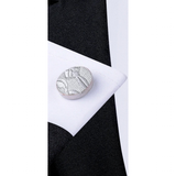 Funki Buys | Neckties | Men's 3 Pcs Silver Gray Paisley Tie Set