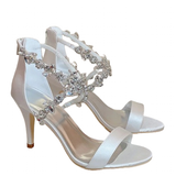 Women's Crystal Satin Wedding Sandals - Red - Dress Shoes - 11 B - PU Leather - image 4